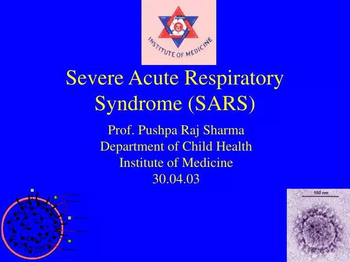 severe acute respiratory syndrome sars