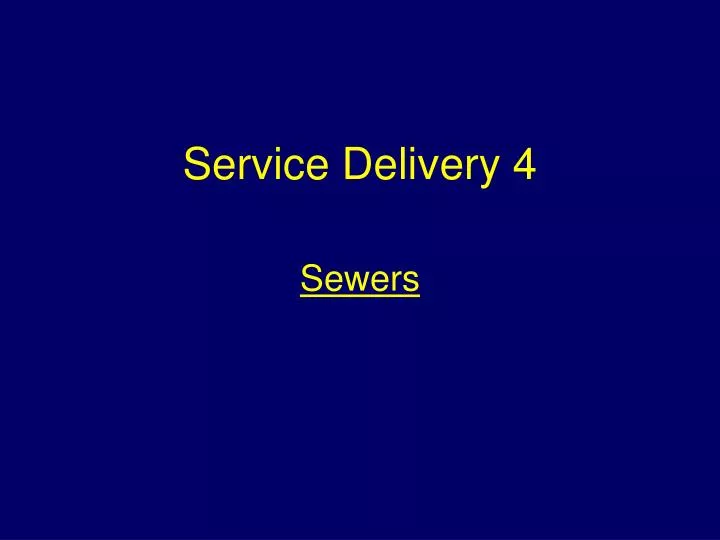 service delivery 4