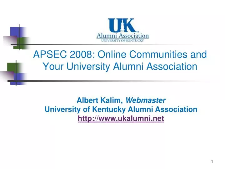 apsec 2008 online communities and your university alumni association