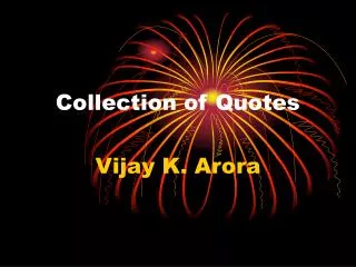 Collection of Quotes