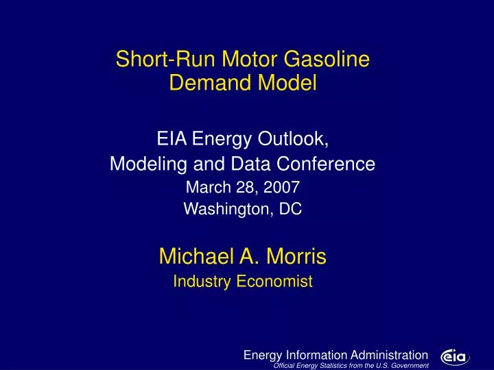 motor gasoline model major developments and issues