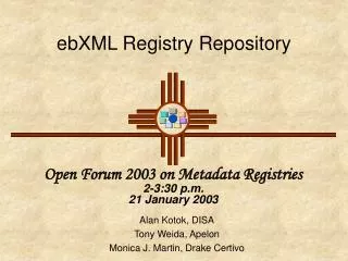ebXML Registry Repository