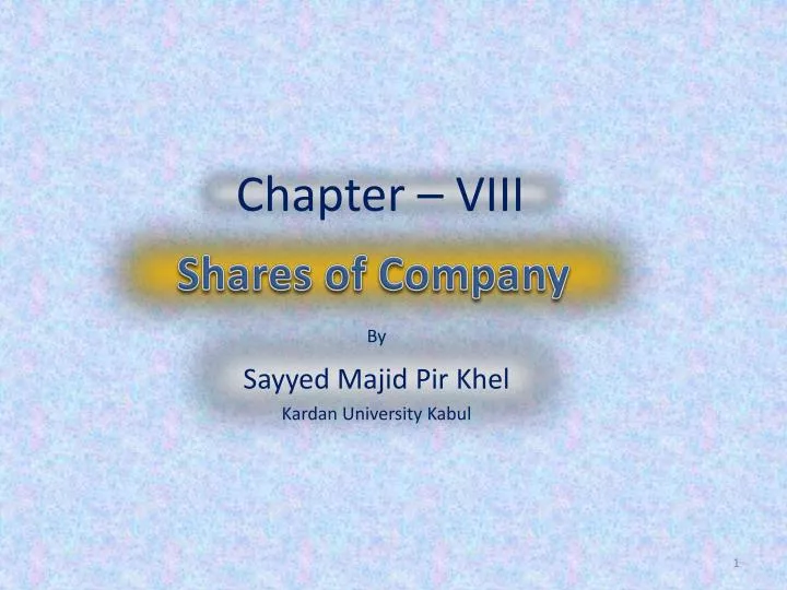 shares of company