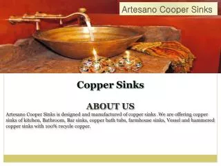Avaliable affordable and good quality copper sinks