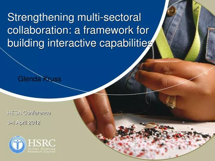 strengthening multi sectoral collaboration a framework for building interactive capabilities