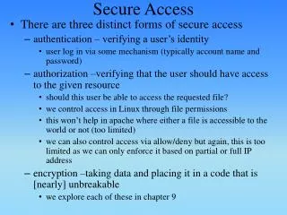 Secure Access