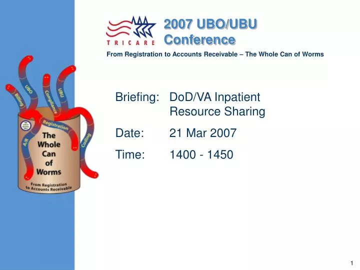 briefing dod va inpatient resource sharing date 21 mar 2007 time 1400 1450
