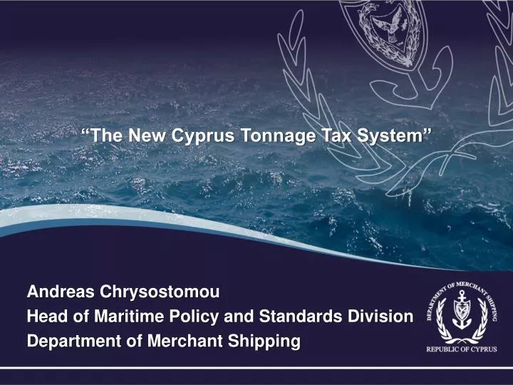 the new cyprus tonnage tax system