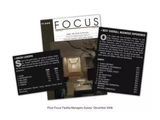 Floor Focus Facility Managers Survey- December 2008