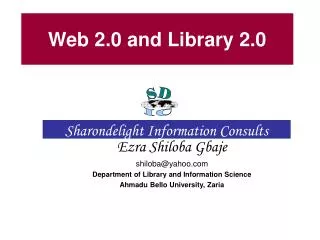 Web 2.0 and Library 2.0