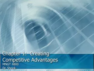 Chapter 1: Creating Competitive Advantages