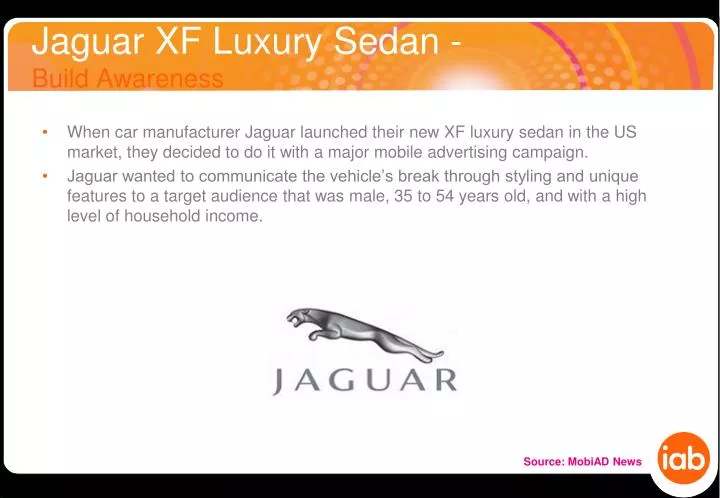 jaguar xf luxury sedan build awareness