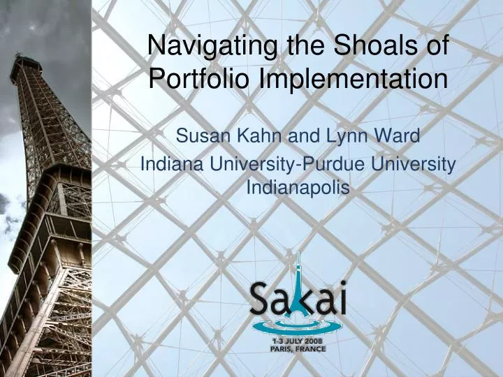 navigating the shoals of portfolio implementation