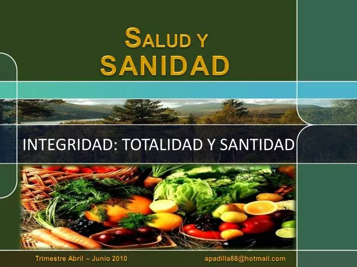 integridad totalidad y santidad