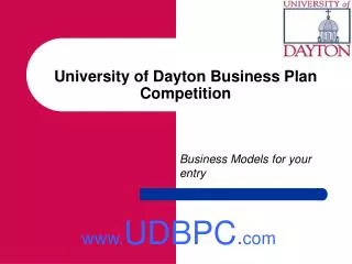 University of Dayton Business Plan Competition