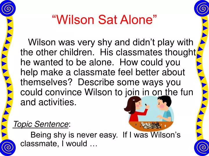 wilson sat alone