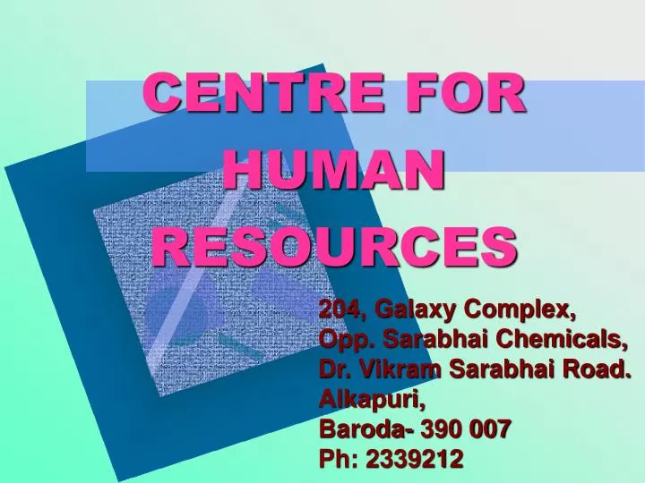 centre for human resources