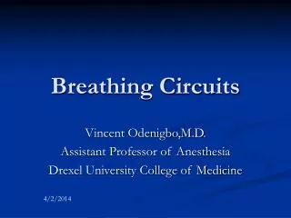 Breathing Circuits