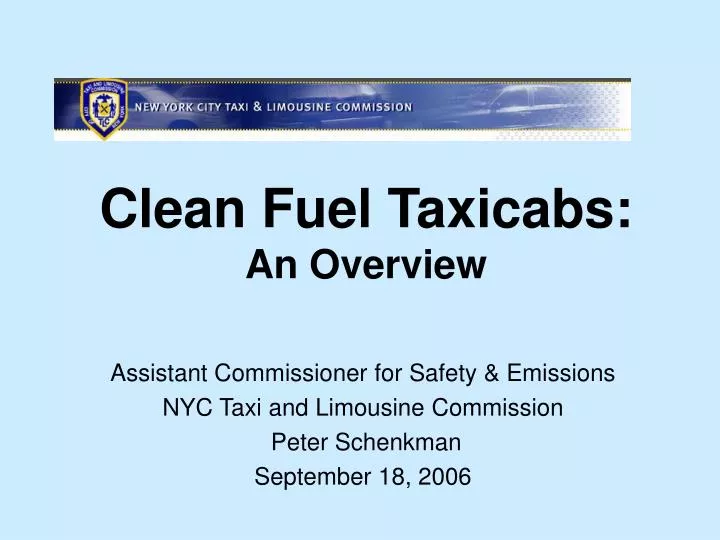 clean fuel taxicabs an overview