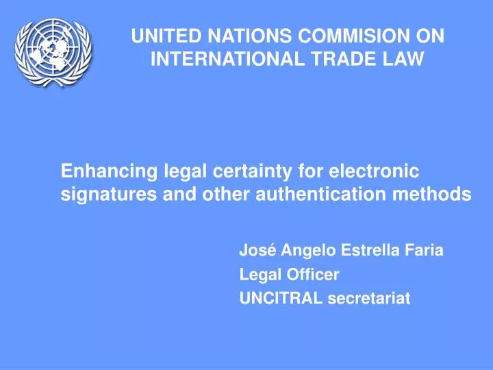 united nations commision on international trade law
