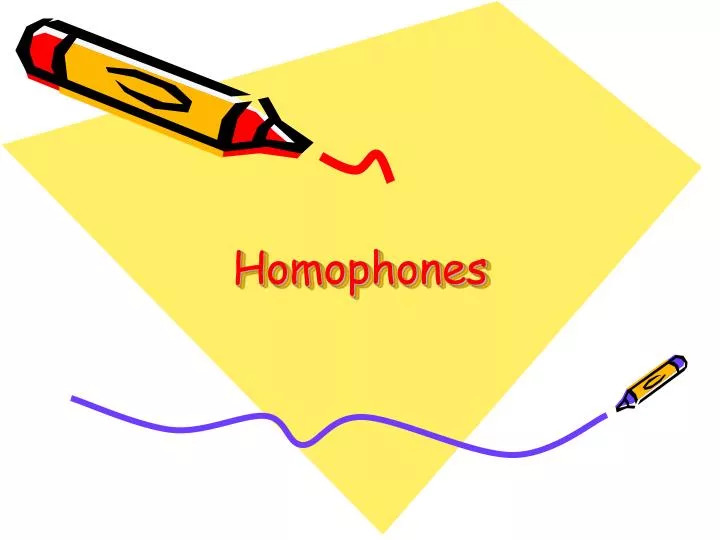 homophones