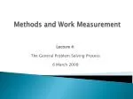 Methods and Work Measurement - slide 1