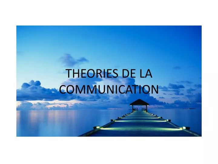 theories de la communication