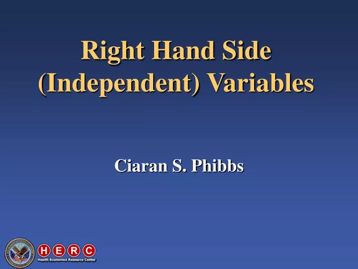 right hand side independent variables