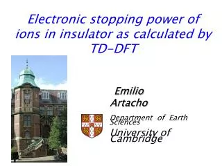 Electronic stopping power of ions in insulator as calculated by TD-DFT