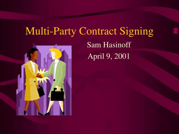 multi party contract signing