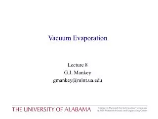 Vacuum Evaporation
