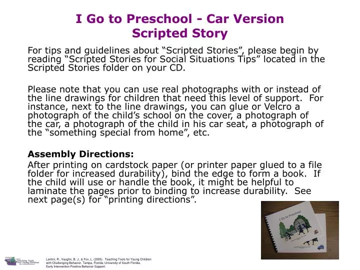 i go to preschool car version scripted story
