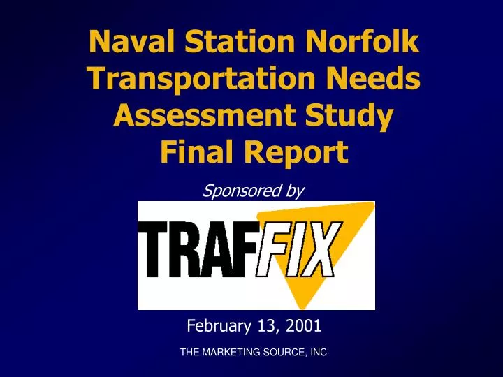 naval station norfolk transportation needs assessment study final report