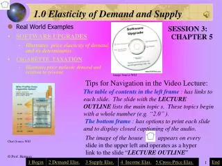 1.0 Elasticity of Demand and Supply