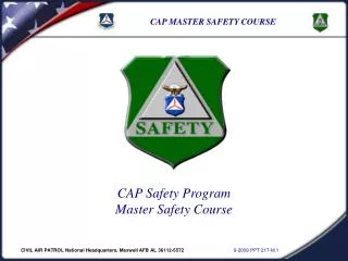 CAP Safety Program Master Safety Course