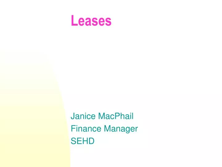 leases