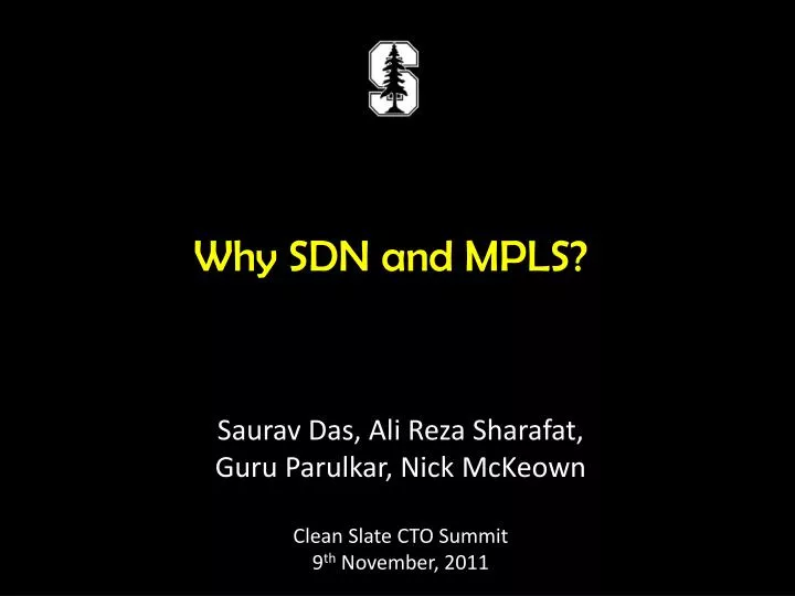 why sdn and mpls