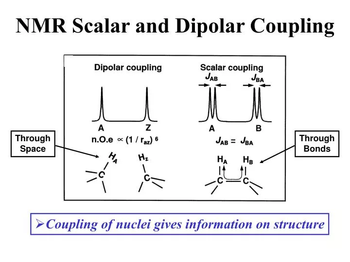nmr scalar and dipolar coupling