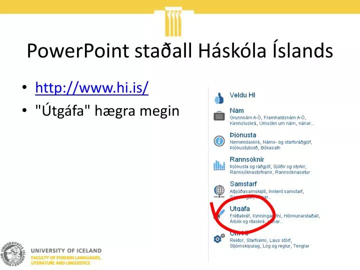 powerpoint sta all h sk la slands