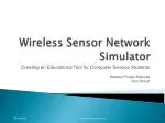 Wireless Sensor Network Simulator - slide 1