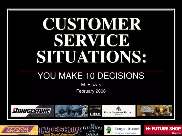 customer service situations
