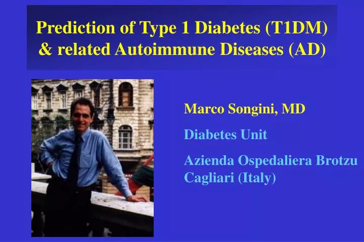 prediction of type 1 diabetes t1dm related autoimmune diseases ad