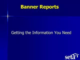 Banner Reports