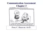 Communication Assessment Chapter 3 - slide 1