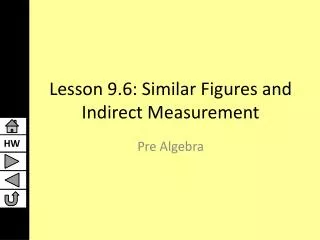 Lesson 9.6: Similar Figures and Indirect Measurement