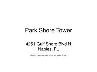 Park Shore Tower