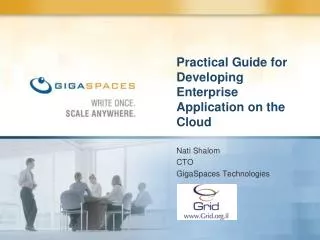 Practical Guide for Developing Enterprise Application on the Cloud