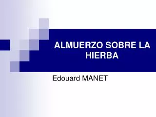 almuerzo sobre la hierba