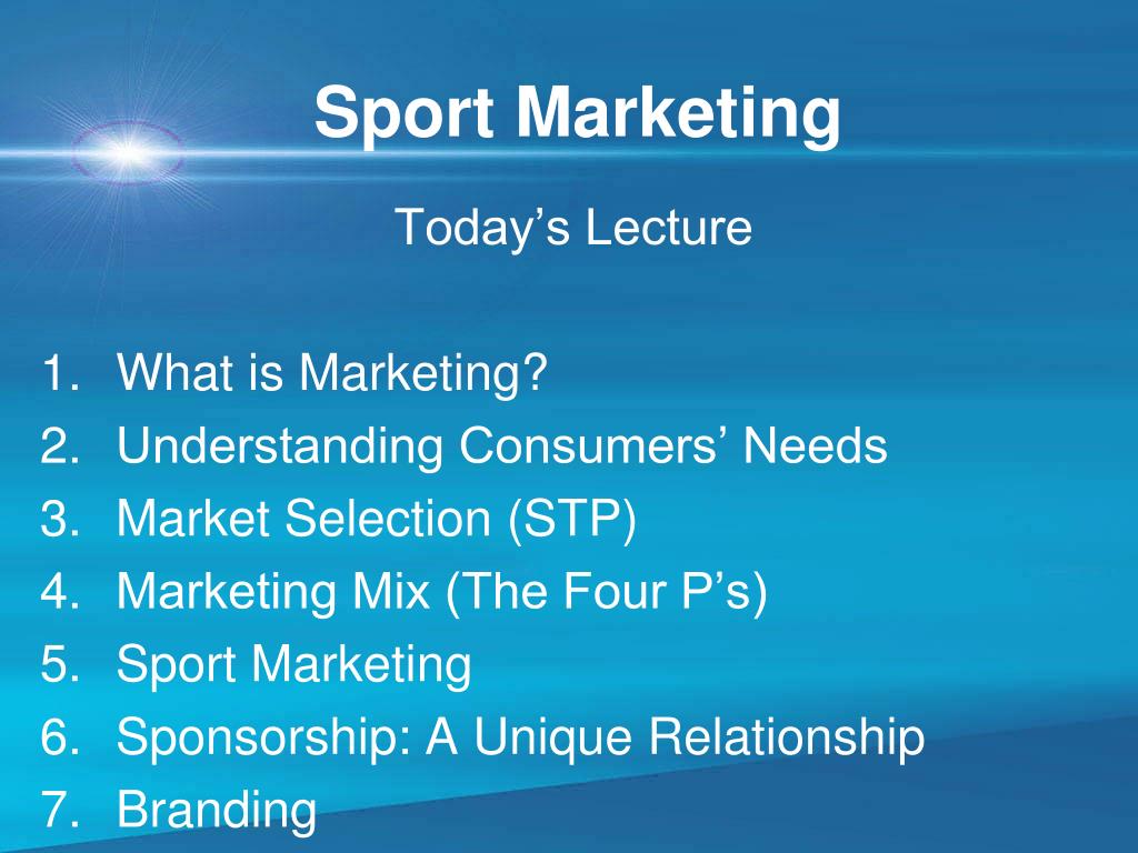 PPT - Sport Marketing PowerPoint Presentation, free download - ID:759840