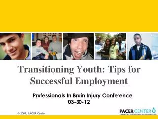 Transitioning Youth: Tips for Successful Employment